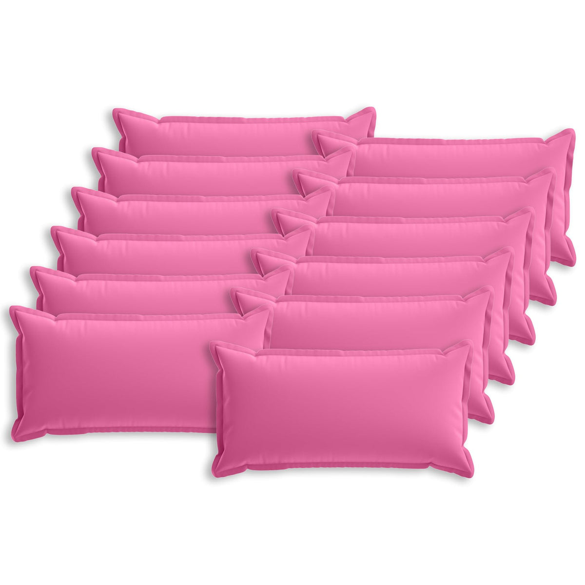 vidaXL Cushion with Pillow HOUTEN 12 pcs Pink Polyester