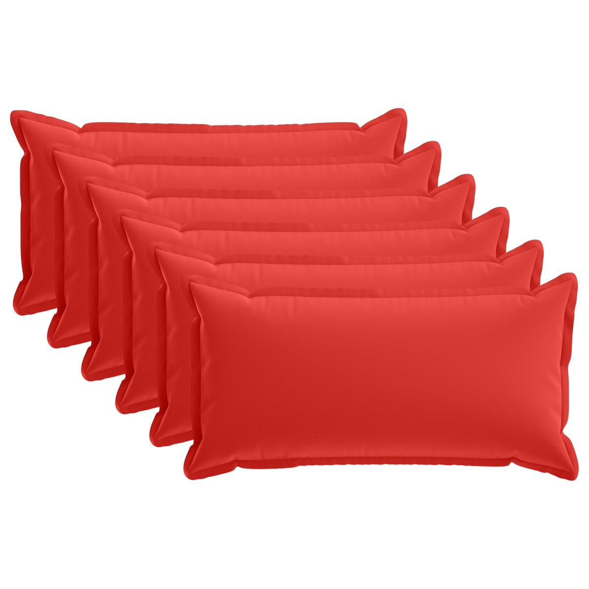 vidaXL Cushion with Pillow HOUTEN 6 pcs Red Polyester