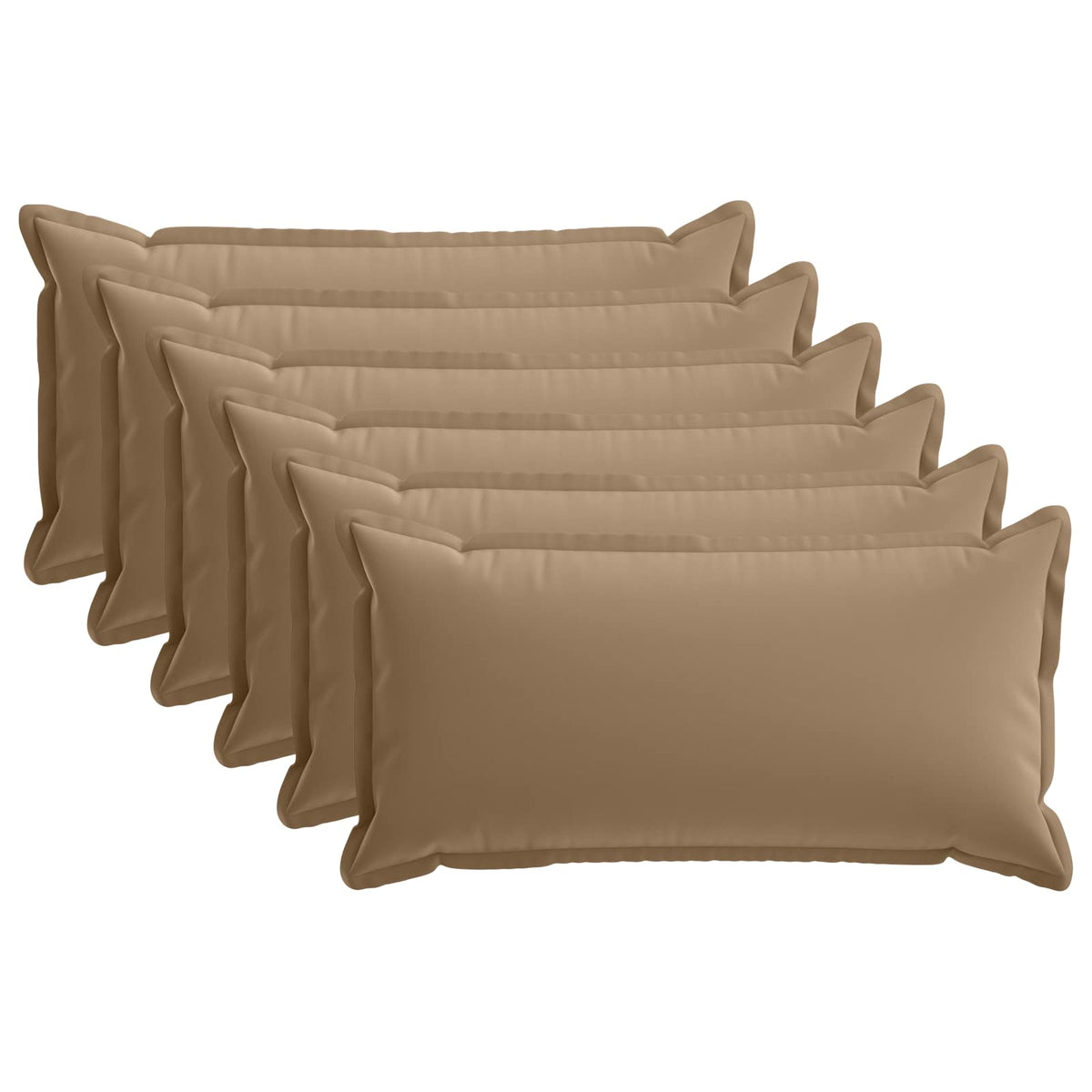 vidaXL Cushion with Pillow HOUTEN 6 pcs Taupe Polyester