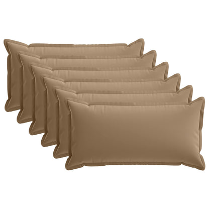 vidaXL Cushion with Pillow HOUTEN 6 pcs Taupe Polyester