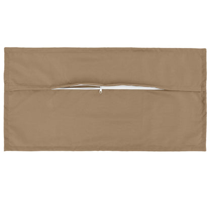 vidaXL Cushion with Pillow HOUTEN 12 pcs Taupe Polyester