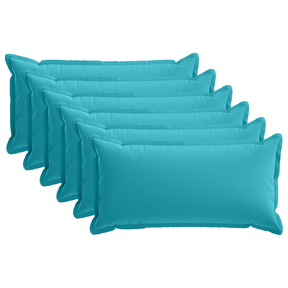vidaXL Cushion with Pillow HOUTEN 6 pcs Turquoise Polyester