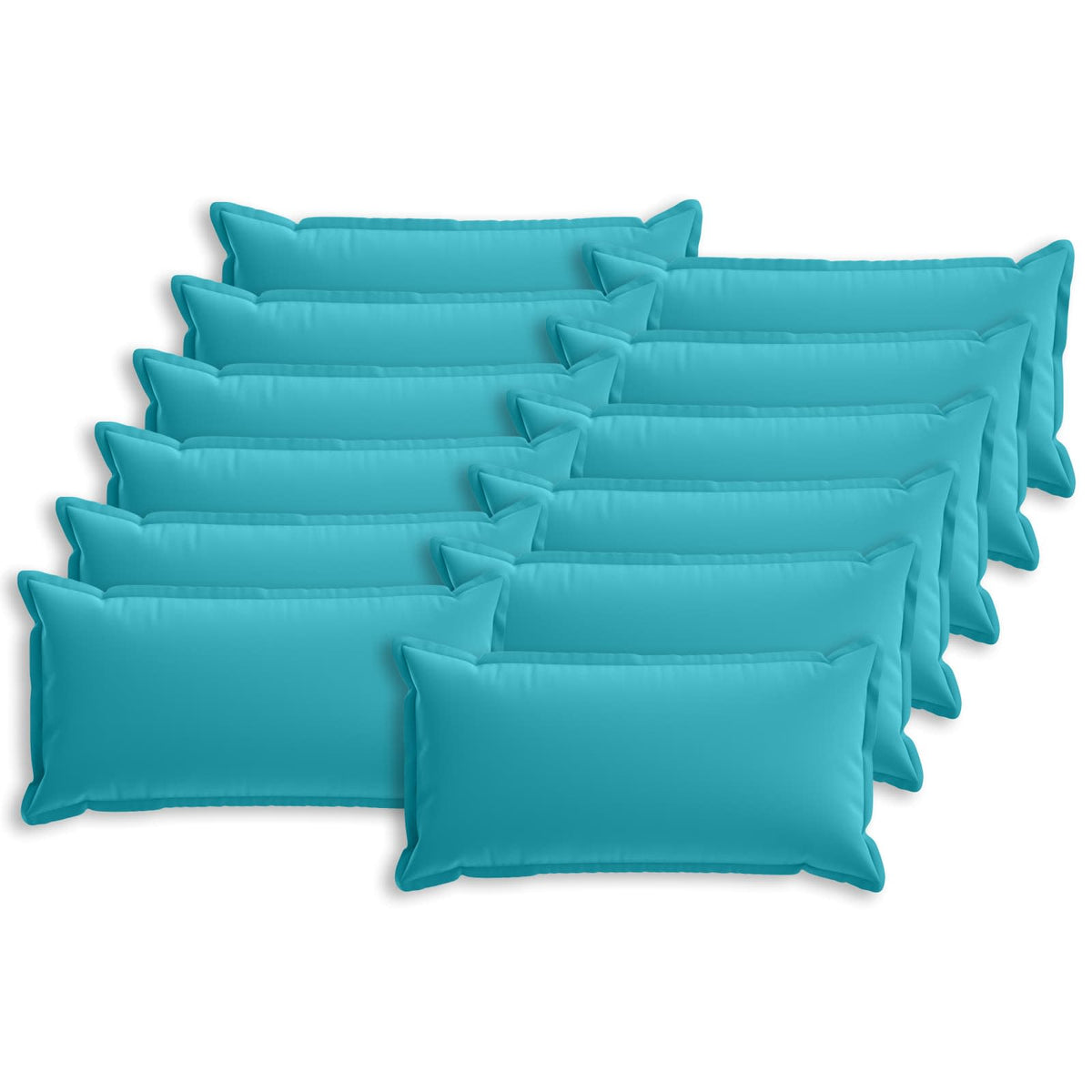 vidaXL Cushion with Pillow HOUTEN 12 pcs Turquoise Polyester