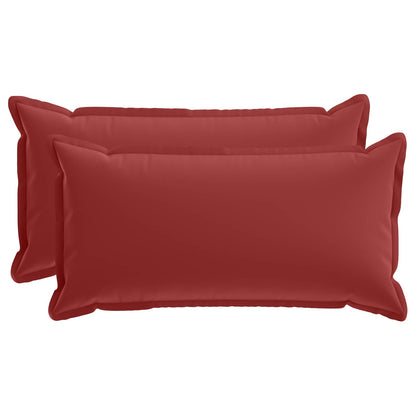 vidaXL Cushion with Pillow HOUTEN 2 pcs Wine Red Polyester