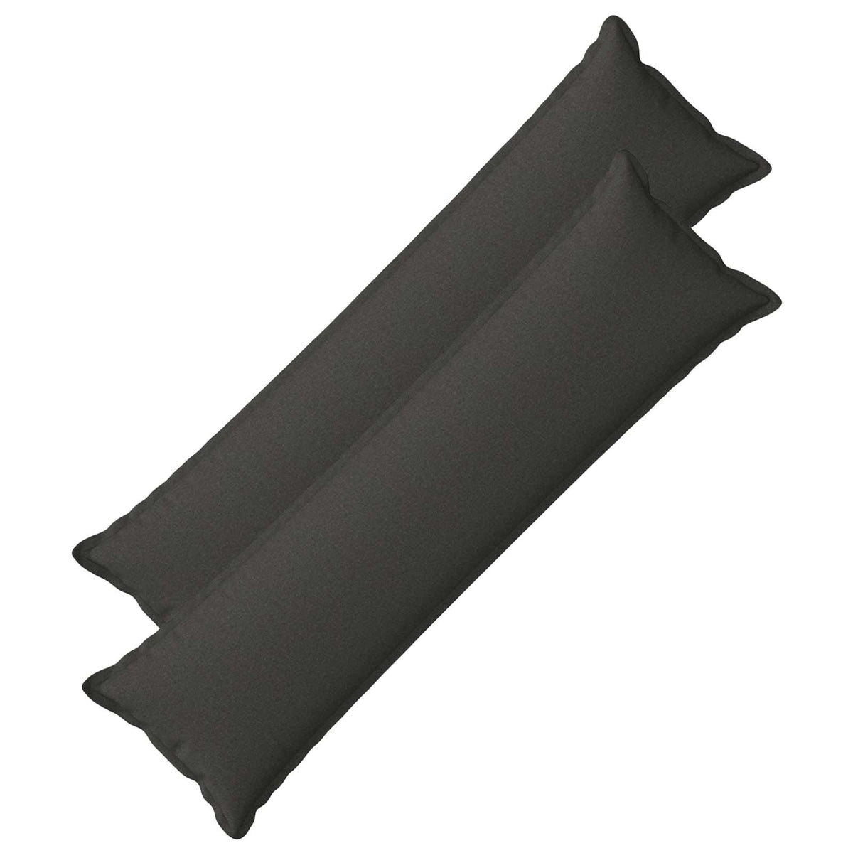 vidaXL Cushion with Pillow HOUTEN 2 pcs Dark Grey Faux Linen