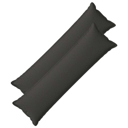 vidaXL Cushion with Pillow HOUTEN 2 pcs Dark Grey Faux Linen