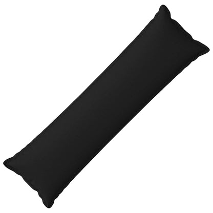 vidaXL Cushion with Pillow HOUTEN Black 40 x 145 cm Faux Linen
