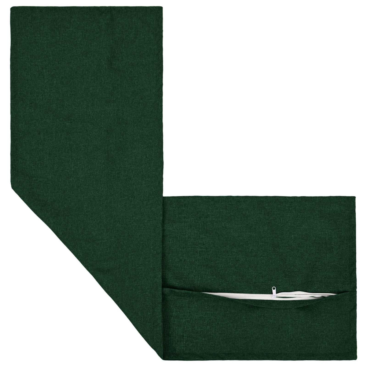 vidaXL Cushion with Pillow HOUTEN Dark Green 40 x 145 cm Faux Linen