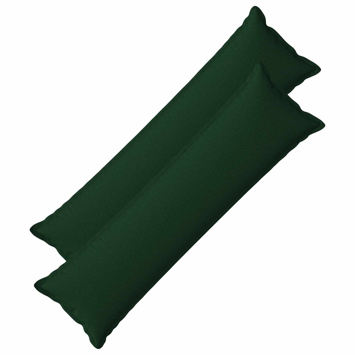 vidaXL Cushion with Pillow HOUTEN 2 pcs Dark Green Faux Linen