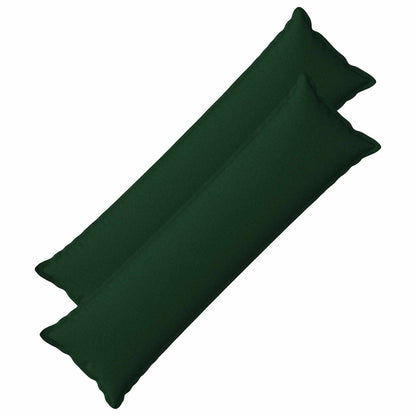 vidaXL Cushion with Pillow HOUTEN 2 pcs Dark Green Faux Linen