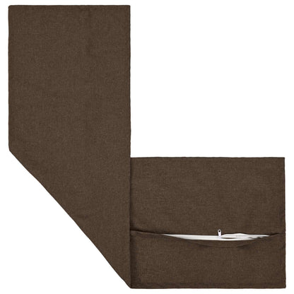 vidaXL Cushion with Pillow HOUTEN 2 pcs Taupe Faux Linen