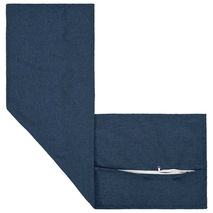 vidaXL Cushion with Pillow HOUTEN 2 pcs Blue Faux Linen