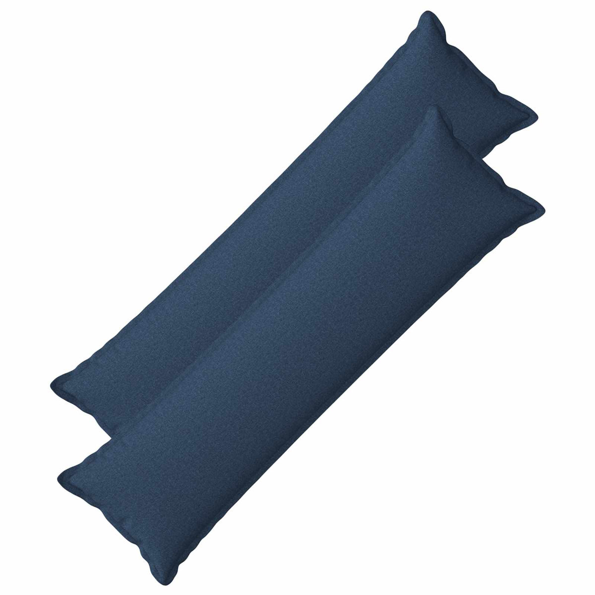 vidaXL Cushion with Pillow HOUTEN 2 pcs Blue Faux Linen