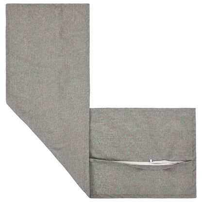 vidaXL Cushion with Pillow HOUTEN 2 pcs Cloud Grey Faux Linen