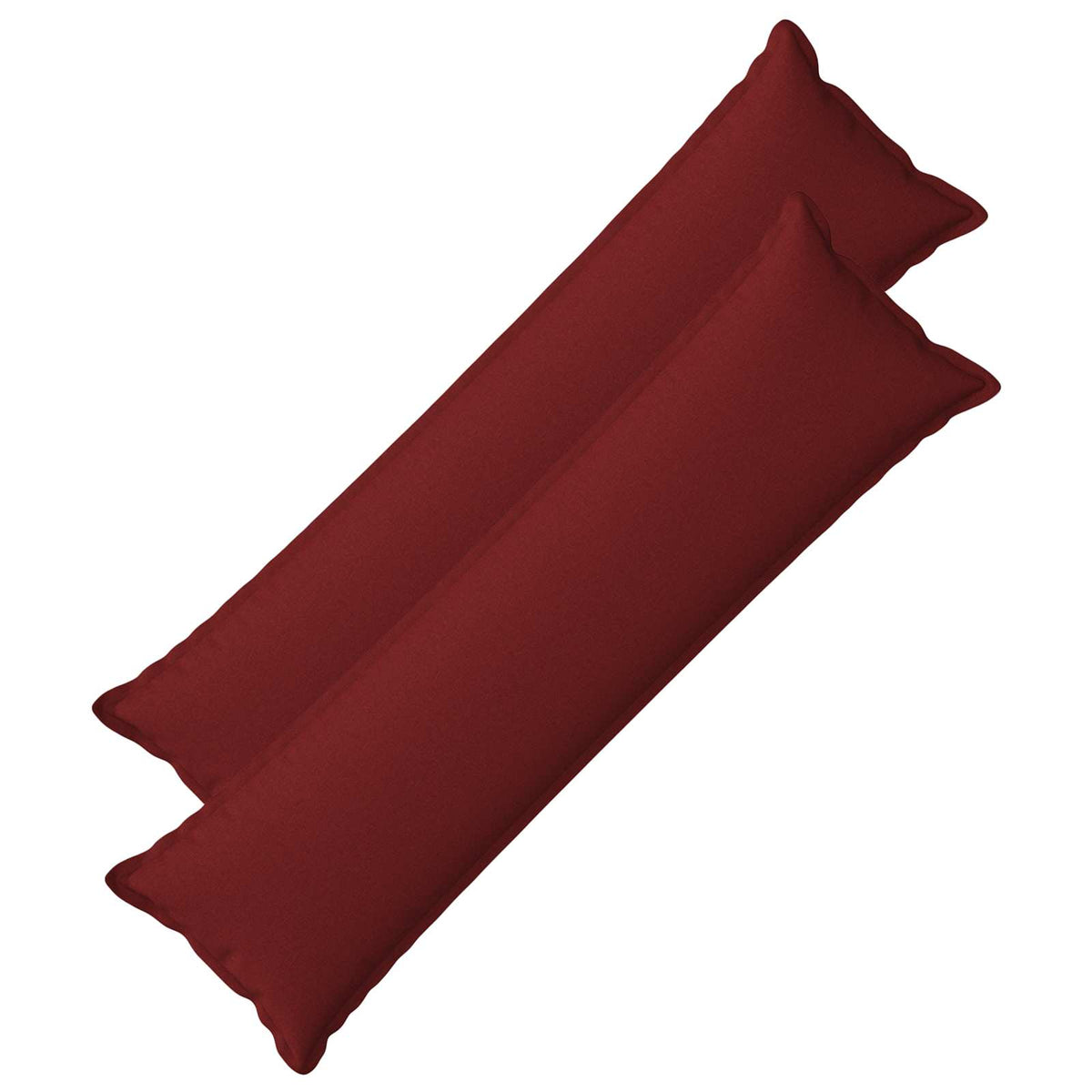 vidaXL Cushion with Pillow HOUTEN 2 pcs Wine Red Faux Linen