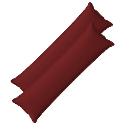vidaXL Cushion with Pillow HOUTEN 2 pcs Wine Red Faux Linen
