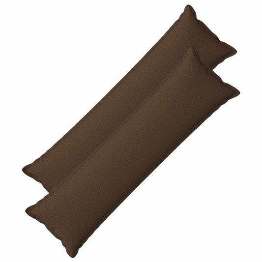 vidaXL Cushion with Pillow HOUTEN 2 pcs Brown Faux Linen