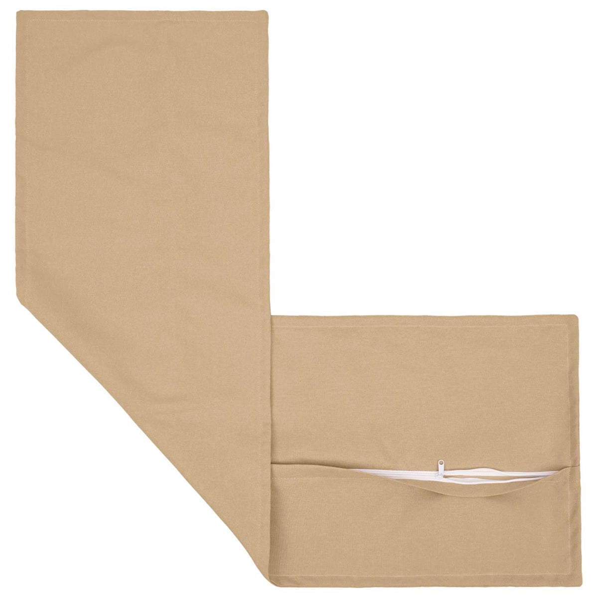 vidaXL Cushion with Pillow HOUTEN 2 pcs Cream Faux Linen