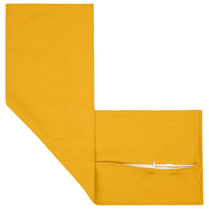 vidaXL Cushion with Pillow HOUTEN 2 pcs Light Yellow Faux Linen