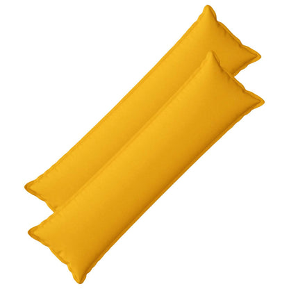 vidaXL Cushion with Pillow HOUTEN 2 pcs Light Yellow Faux Linen