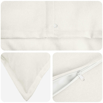 vidaXL Cushion with Pillow HOUTEN White 40 x 145 cm Faux Linen