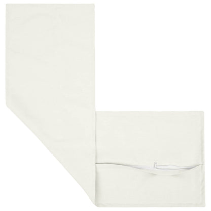 vidaXL Cushion with Pillow HOUTEN White 40 x 145 cm Faux Linen