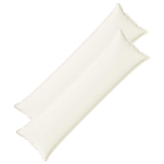 vidaXL Cushion with Pillow HOUTEN 2 pcs White Faux Linen