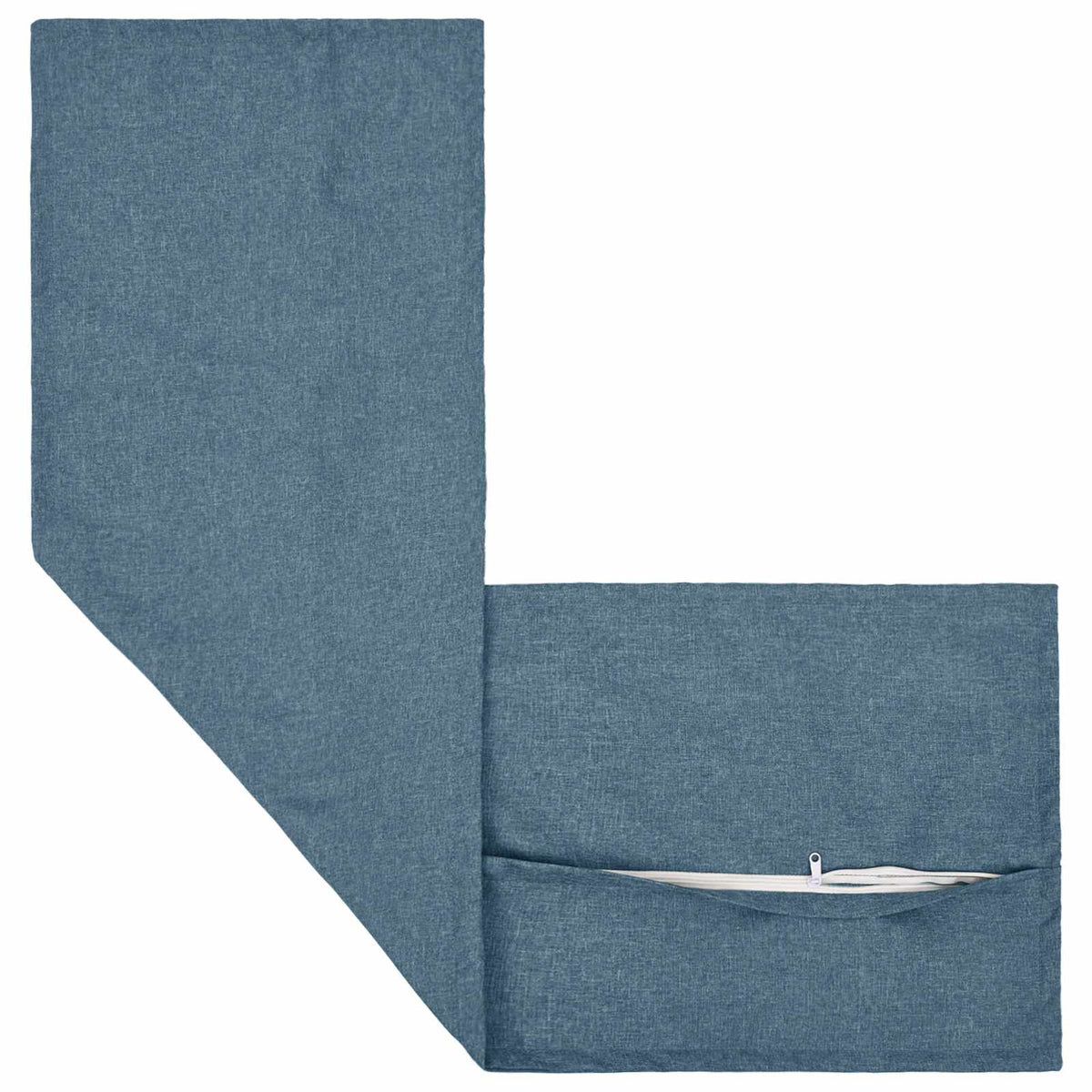 vidaXL Cushion with Pillow HOUTEN Jeans Blue 40 x 145 cm Faux Linen