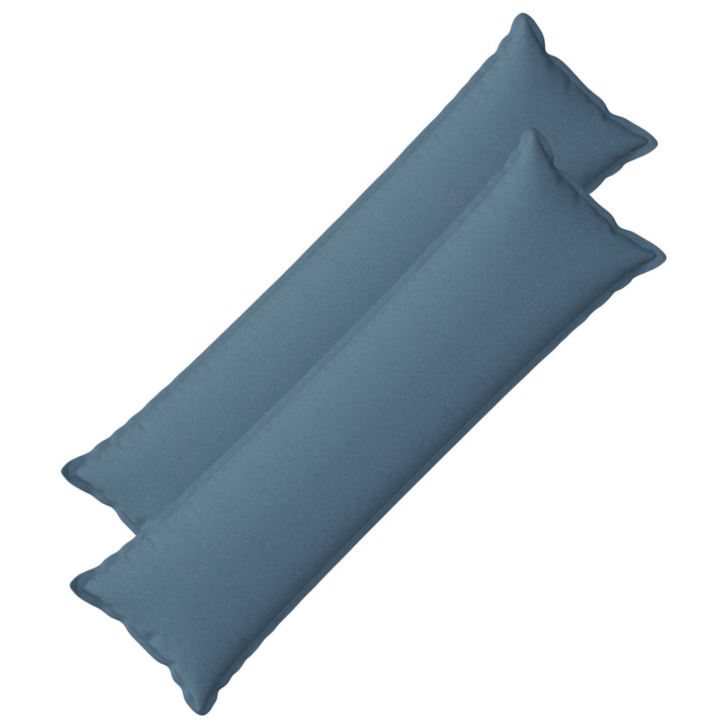 vidaXL Cushion with Pillow HOUTEN 2 pcs Jeans Blue Faux Linen