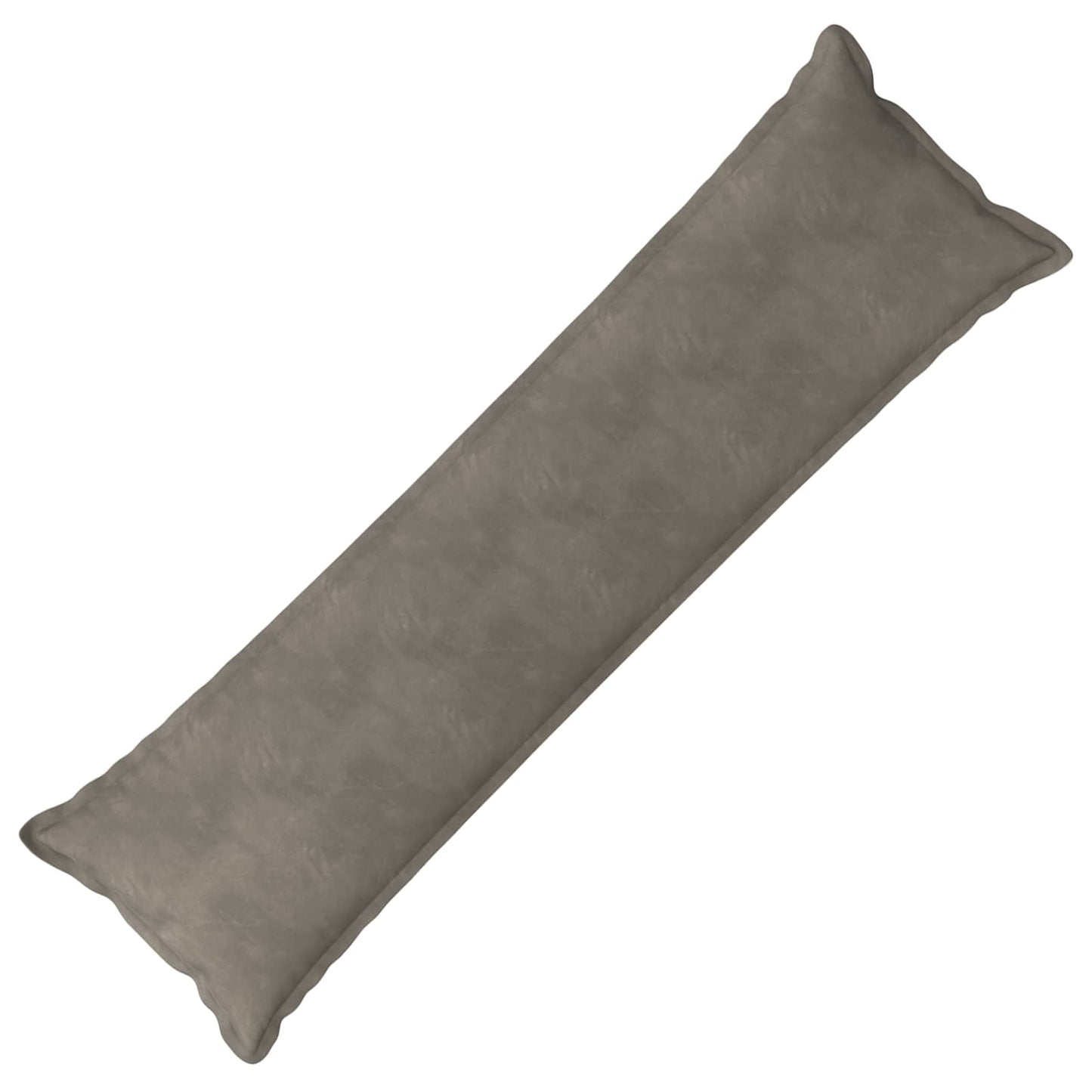vidaXL Cushion with Pillow HOUTEN Light Grey 40 x 145 cm Velvet