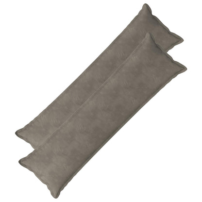 vidaXL Cushion with Pillow HOUTEN 2 pcs Light Grey Velvet
