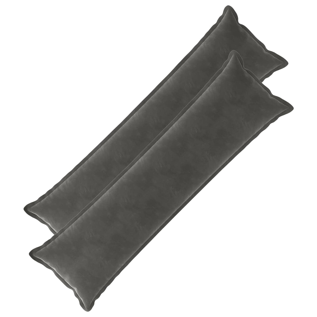 vidaXL Cushion with Pillow HOUTEN 2 pcs Dark Grey Velvet