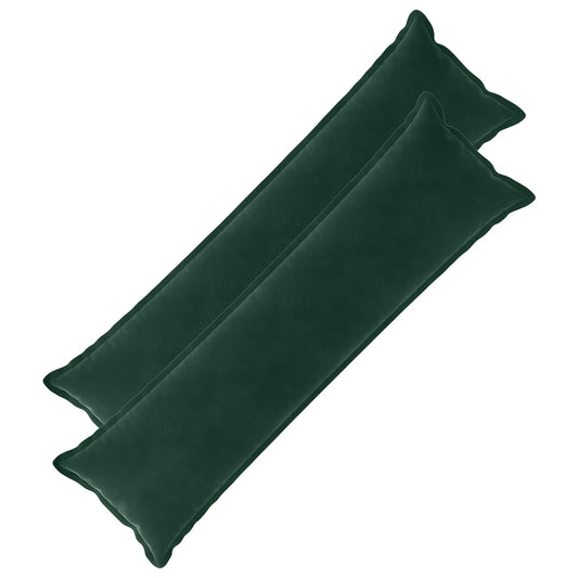 vidaXL Cushion with Pillow HOUTEN 2 pcs Dark Green Velvet