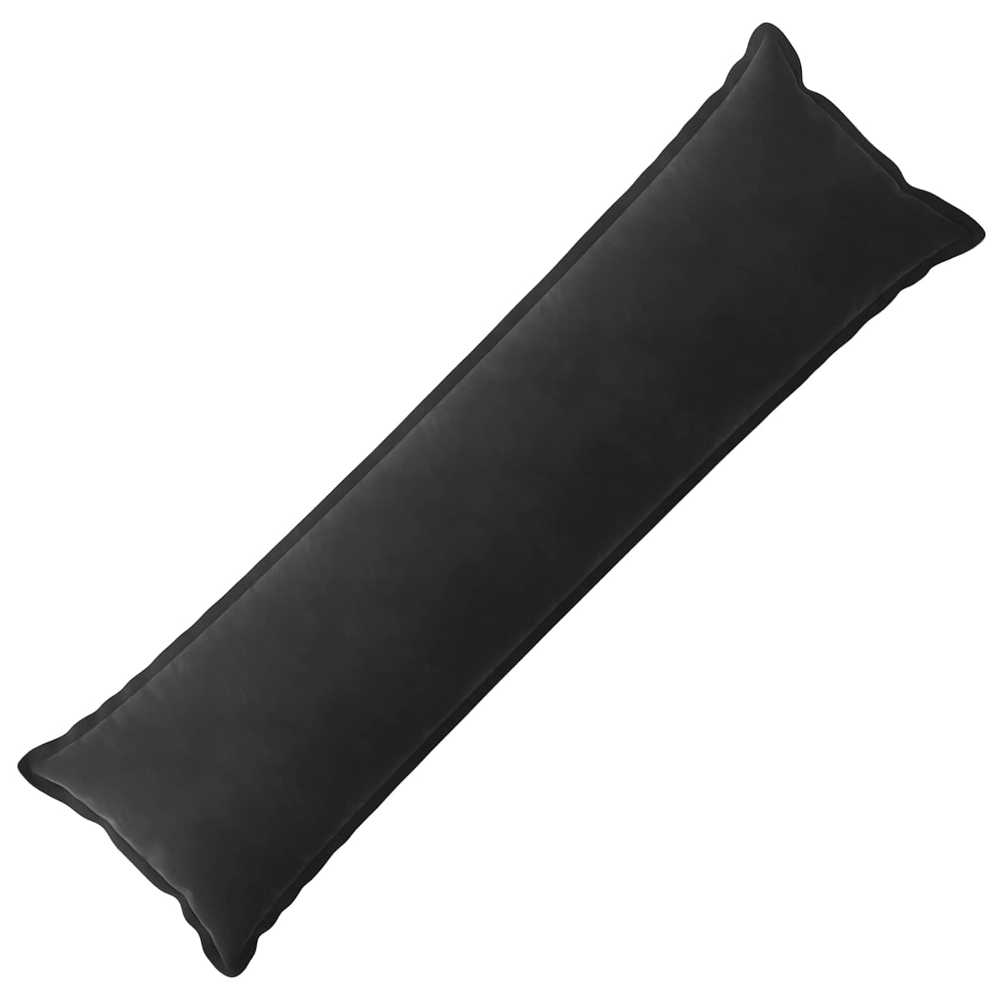 vidaXL Cushion with Pillow HOUTEN Black 40 x 145 cm Velvet