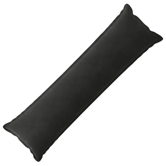 vidaXL Cushion with Pillow HOUTEN Black 40 x 145 cm Velvet