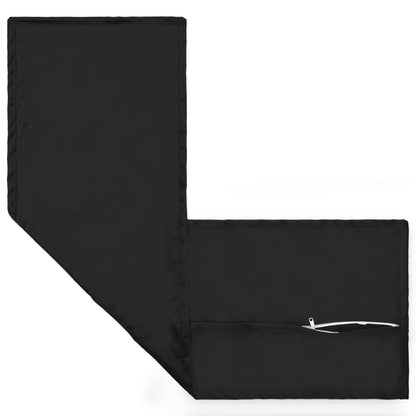 vidaXL Cushion with Pillow HOUTEN 2 pcs Black Velvet
