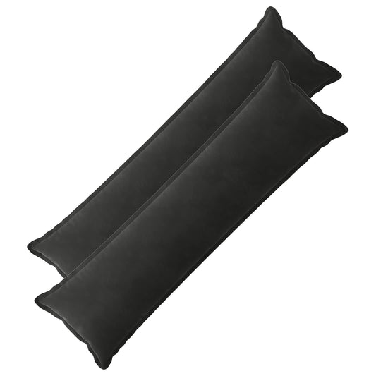 vidaXL Cushion with Pillow HOUTEN 2 pcs Black Velvet