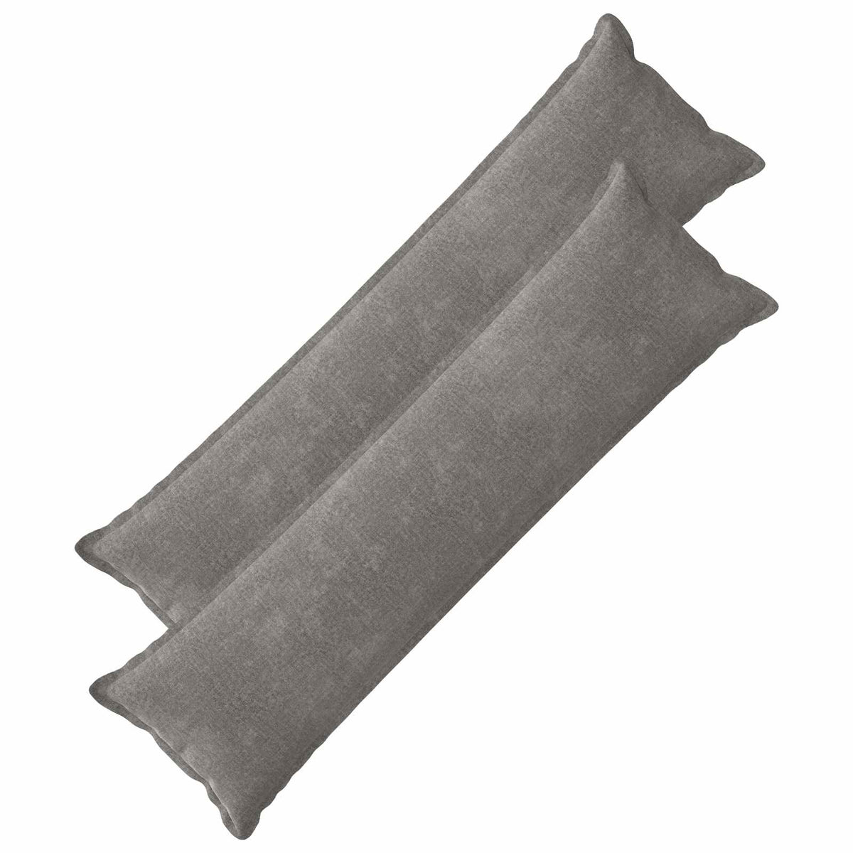 vidaXL Cushion with Pillow HOUTEN 2 pcs Dark Grey Chenille Fabric