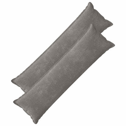 vidaXL Cushion with Pillow HOUTEN 2 pcs Dark Grey Chenille Fabric