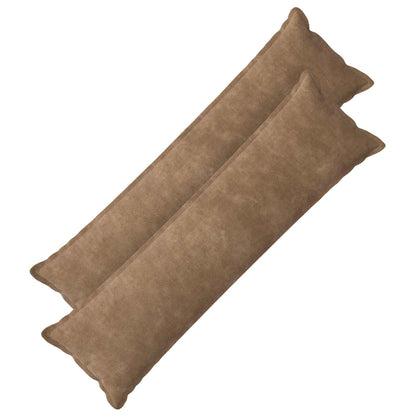 vidaXL Cushion with Pillow HOUTEN 2 pcs Taupe Microfiber Fleece