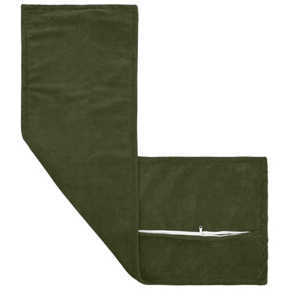 vidaXL Cushion with Pillow HOUTEN Green 40 x 145 cm Microfiber Fleece