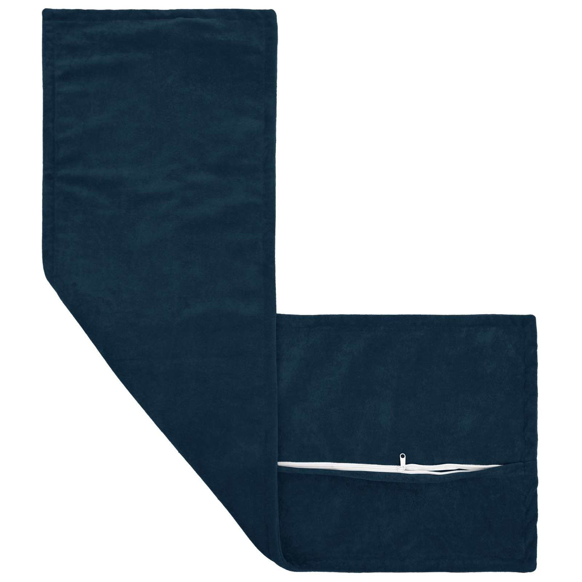 vidaXL Cushion with Pillow HOUTEN Blue 40 x 145 cm Microfiber Fleece