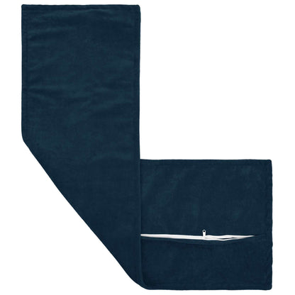 vidaXL Cushion with Pillow HOUTEN Blue 40 x 145 cm Microfiber Fleece