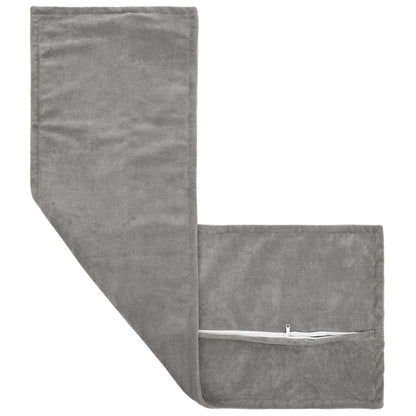 vidaXL Cushion HOUTEN Light Grey 40 x 145 cm Microfiber Fleece