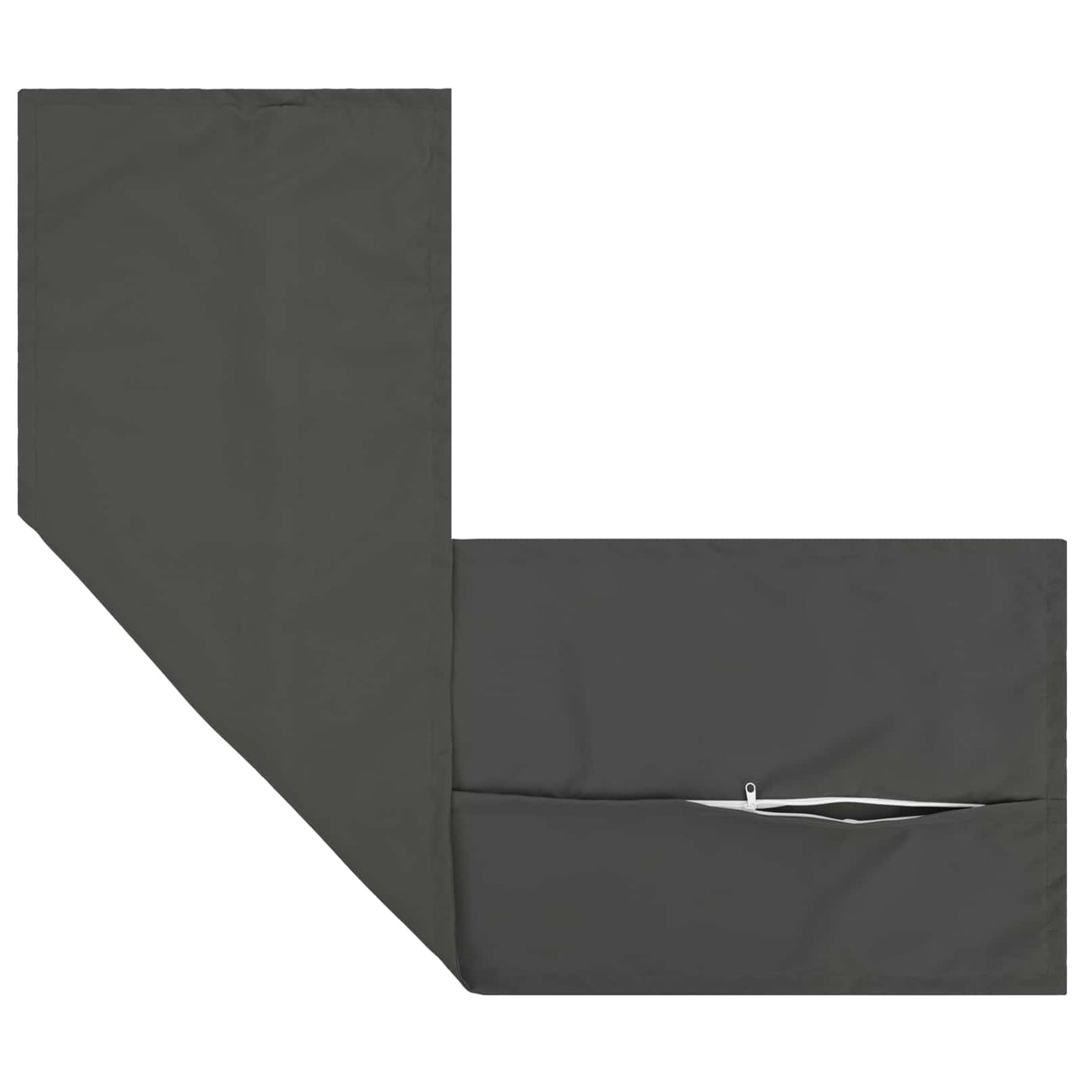 vidaXL Cushion with Pillow HOUTEN 2 pcs Anthracite Polyester
