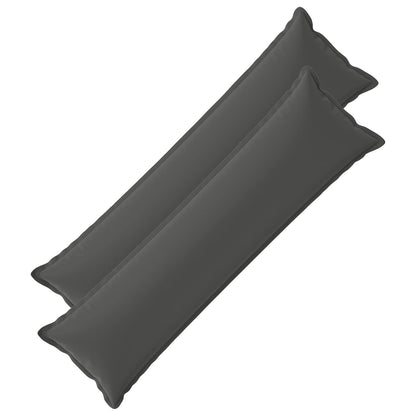 vidaXL Cushion with Pillow HOUTEN 2 pcs Anthracite Polyester