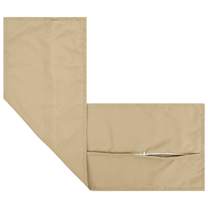 vidaXL Cushion with Pillow HOUTEN 2 pcs Beige Polyester