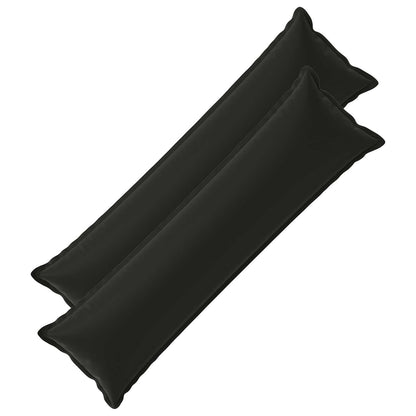 vidaXL Cushion with Pillow HOUTEN 2 pcs Black Polyester