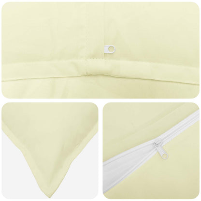 vidaXL Cushion with Pillow HOUTEN 2 pcs Cream Polyester