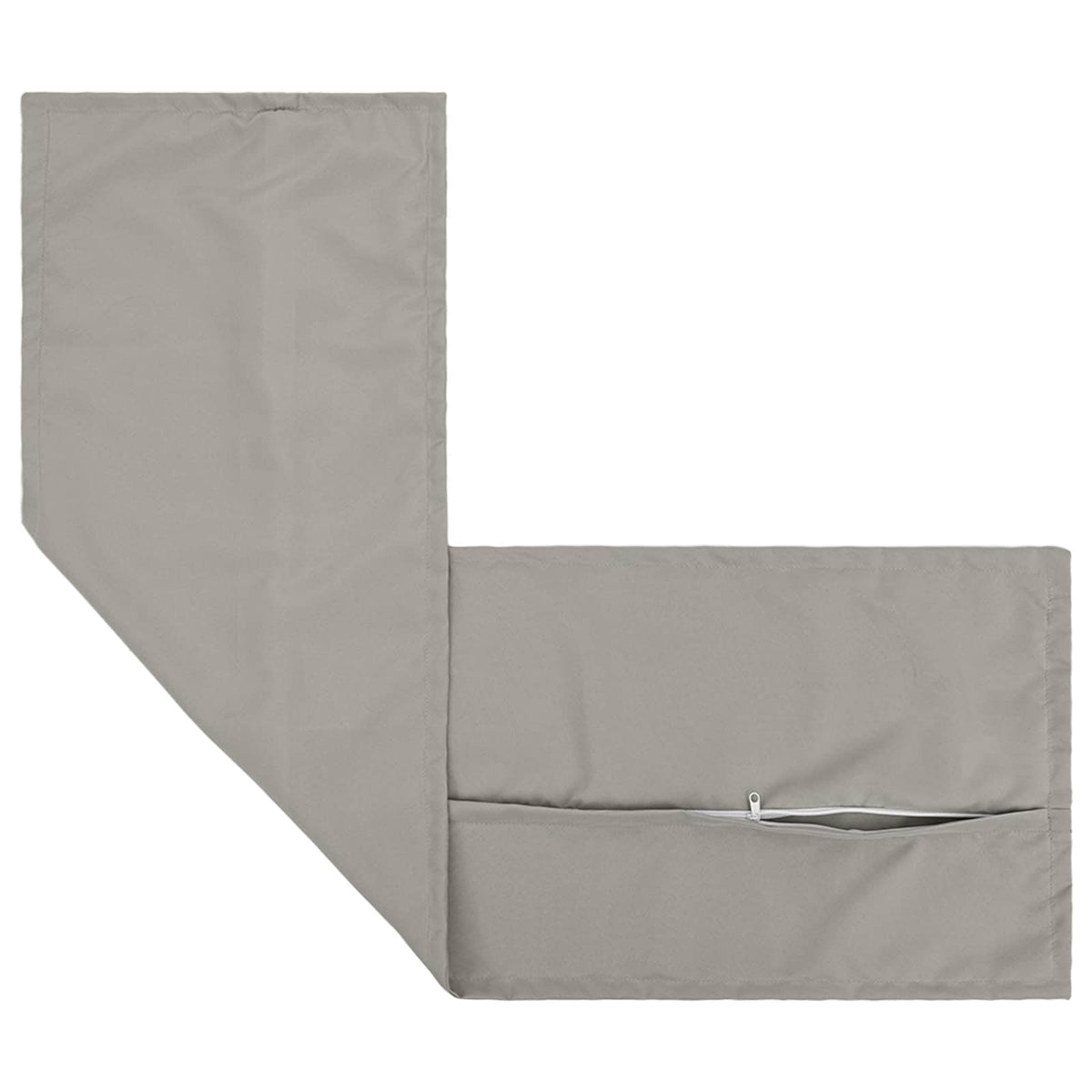 vidaXL Cushion with Pillow HOUTEN Grey 40 x 145 cm Polyester